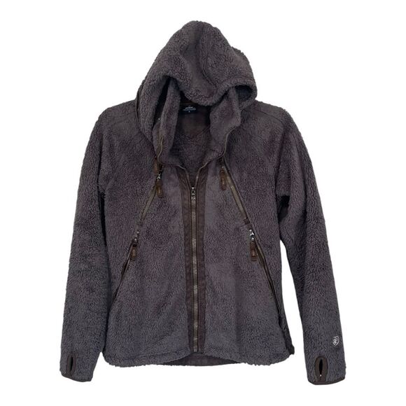 Kuhl | Green Warm Soft Fuzzy Fleece Flight Jacket S - Picture 1 of 13